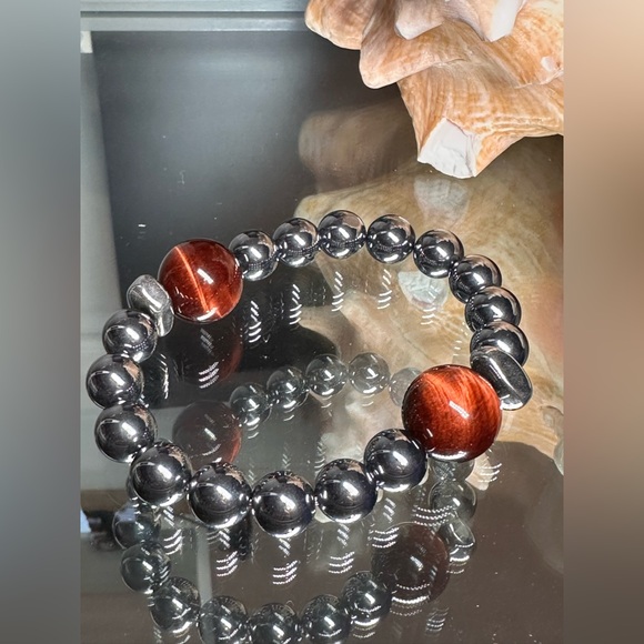 (JOEHANNA) TERAHERTZ  NATURAL STONES  BRACELET size 7” - Picture 7 of 11